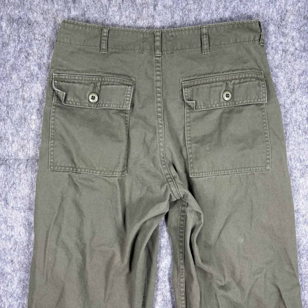 Ungrid Pants Women's‎ 28 x 26 OG 107 Reproduction Green Japan Straight Cotton - Picture 12 of 16